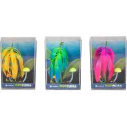 Flamingo Pet Products 1 Arbre   champignon fluo decoration aquarium 7 cm x 3 cm x 24 cm couleur aleatoire Décoration et autre