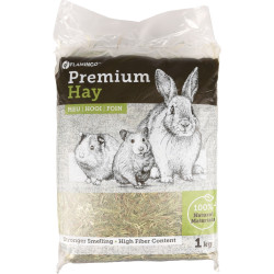 Flamingo Premium natural meadow hay 1 kg or 30 liters for rodents Rodent hay