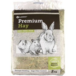 Flamingo Premium natural meadow hay 2 kg or 60 liters for rodents Rodent hay