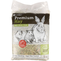 Flamingo Premium meadow hay with apples 1 kg or 30 liters for rodents Rodent hay