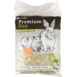 Flamingo Premium meadow hay with carrot 1 kg or 30 liters for rodents Rodent hay