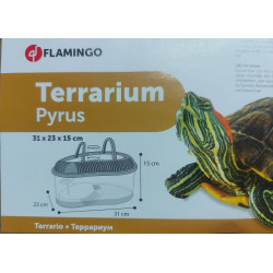 Flamingo Pet Products Pyrus Terrarium für Schildkröten 31 x 23 x 15 cm für Amphibien FL-405578 Terrarium