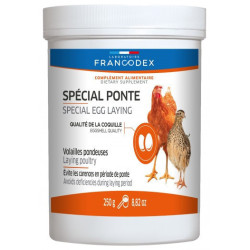 Francodex Spécial ponte, pot de 250g pour poule pondeuse Complément alimentaire