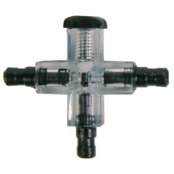 Trixie 1 Cross connector with aquarium air valve Piping, valves, taps