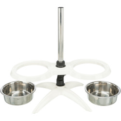 Trixie Dog bar, melamine/stainless steel 54 cm Bowl, double bowl