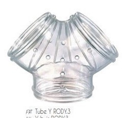 zolux Tubo a Y Rody grigio trasparente. dimensione ø 5 cm . per roditori. ZO-206029 Accessoire de cage