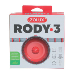zolux 1 Geräuscharmes Übungsrad für Käfig Rody3 . Farbe rot. Größe ø 14 cm x 5 cm . für Nagetiere. ZO-206035 Rad