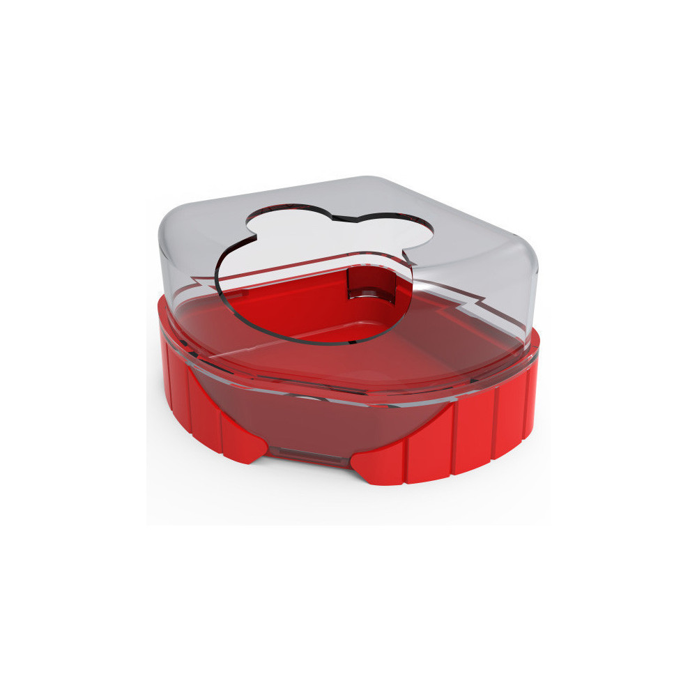 zolux 1 toilet house for small rodents. Rody3 . color red. size 14.3 cm x 10.5 cm x 7 cm . for rodents. Litter boxes