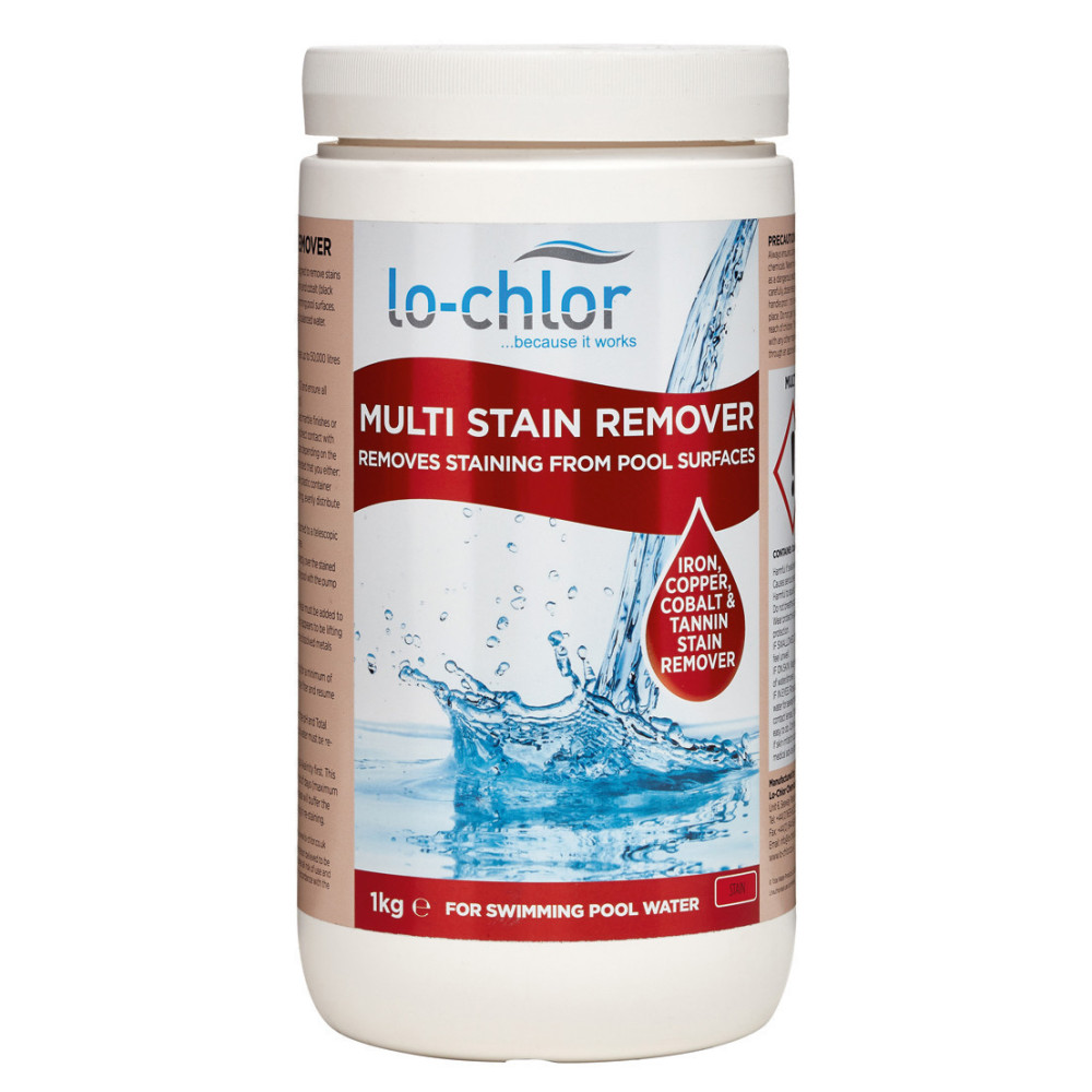 lo-chlor Multi Stain Remover Designed to remove stains in the pool or spa such as iron, copper, manganese Treatment product
