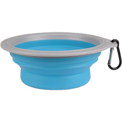 Flamingo Pet Products BUBO dog bowl 625 ml. blue/grey. Bowl, travel bowl