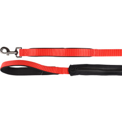 Flamingo Pet Products Red KAYGA dog leash with small storage 1.60 m x 25 mm. for dogs dog leash