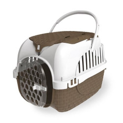 Bama pet Transport cage Tour 2 maxy Taupe. size 38 X 58 X 37 cm.for small dogs or cats Transport cage