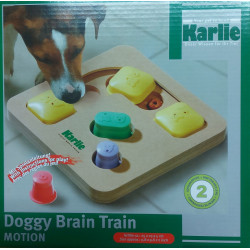 Karlie jeu de stratégie cache friandise DOGGY Brain train motion 25 x 25 x 5 cm pour chien Jeux a récompense friandise