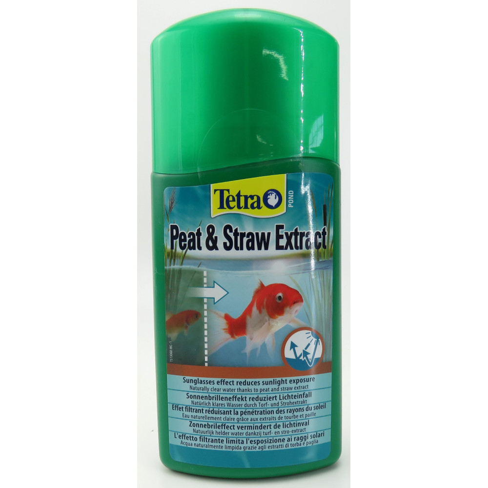 Veen- en stro-extract, filtereffect vermindert zonnestralen, Tetra pond250ml Tetra ZO-397015 Product voor vijverbehandeling