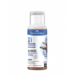 Francodex eCOBIOS aquarium water conditioner, bottle of 100 ML Tests, water treatment