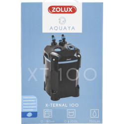 zolux X-ternal 100 pump power 9.3 w flow rate max 750l/h max 100l aquarium pump
