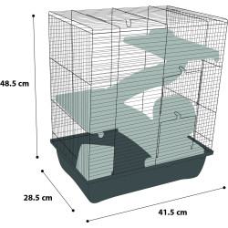 Flamingo Cage ENZO 41.5 x 28.5 x 48.5 cm Model 3 pour hamster Cage