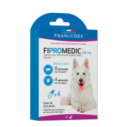 4 pipety Fipromedic 268 mg Dla psów od 20 kg do 40 kg przeciwpasożytnicze FR-170354 Francodex