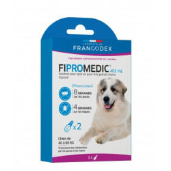 FR-170360 Francodex 2 Pipetas Fipromedic 402 mg Para perros muy grandes de 40 kg a 60 kg antiparasitario Pipetas para plaguic...