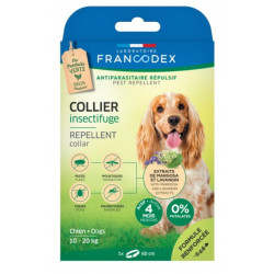 Francodex Insect Repellent Collar For Dogs from 10 kg to 20 kg. 60 cm pest control collar