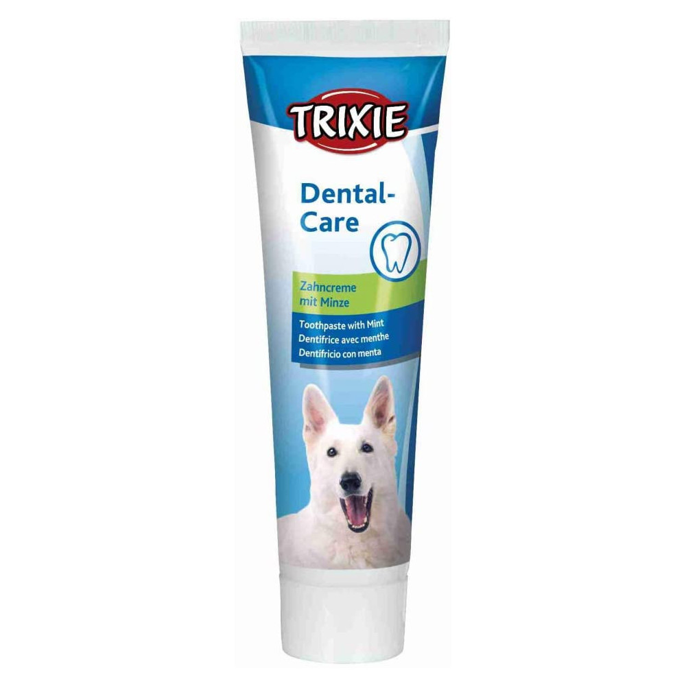 TR-2557 Trixie Pasta de dientes de menta para perros 100 gramos. Cuidado de los dientes de los perros