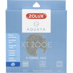 Filtre pour pompe x-ternal 200, filtre XT 200 E mousse anti-nitrates x2. pour aquarium. ZO-330244 zolux