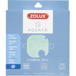 Filtre pour pompe x-ternal 200, filtre XT 200 D mousse anti-algues x2. pour aquarium. ZO-330245 zolux