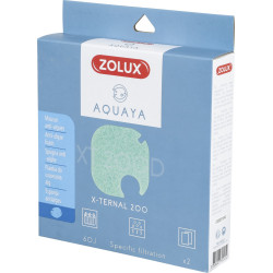 zolux Filtre pour pompe x-ternal 200, filtre XT 200 D mousse anti algues x2. pour aquarium. Masses filtrantes, accessoires