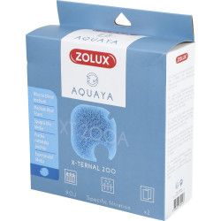 zolux Filter für Pumpe x-ternal 200, Filter XT 200 A blaues Schaumstoffmedium x2. für Aquarium. ZO-330242 Filtermassen, Zubehör