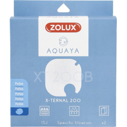 Filter voor pomp x-ternal 200, filter XT 200 B perlon x 2. voor aquarium. zolux ZO-330241 Filtermedia, toebehoren