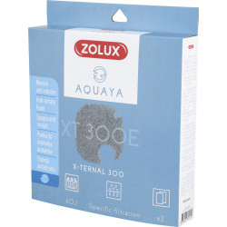 zolux Filter für Pumpe x-ternal 300, Filter XT 300 E Anti-Nitratschaum x 2. für Aquarium. ZO-330249 Filtermassen, Zubehör