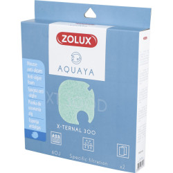 zolux Filter for pump x-ternal 300, filter XT 300 D anti-algae foam x 2. for aquarium. Filter media, accessories