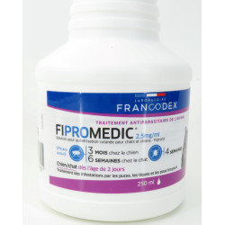 FR-170362 Francodex Aerosol de plagas. Fipromédico 250 ml . para gatos y perros. Spray de control de plagas