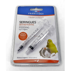 Francodex 2 food syringes. for birds and rodents. Care and hygiene