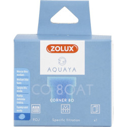 Filter voor hoekpomp 80, filter CO 80 AT blauw schuim medium x1. voor aquarium. zolux ZO-330222 Filtermedia, toebehoren