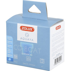 zolux Filter für Eckpumpe 80, Filter CO 80 AT blaues Schaumstoffmedium x1. für Aquarium. ZO-330222 Filtermassen, Zubehör