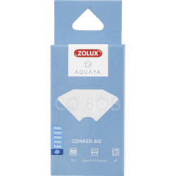 zolux Filtre pour pompe corner 80, filtre CO 80 B perlon x 2. pour aquarium. Masses filtrantes, accessoires