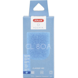 zolux Filter for classic 80 pump, filter CL 80 A blue foam medium x2. for aquarium. Filter media, accessories