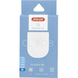 zolux Filtre pour pompe classic 80, filtre CL 80 B perlon x 2 pour aquarium Masses filtrantes, accessoires
