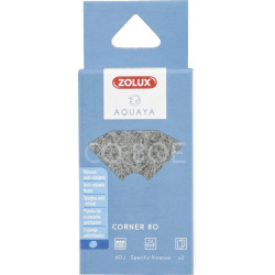 zolux Filter for corner 80 pump, CO 80 E filter with anti-nitrate foam x 2. for aquarium. Filter media, accessories