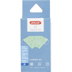 zolux Filter for corner 80 pump, CO filter 80 D anti-algae foam x 2. for aquarium. Filter media, accessories