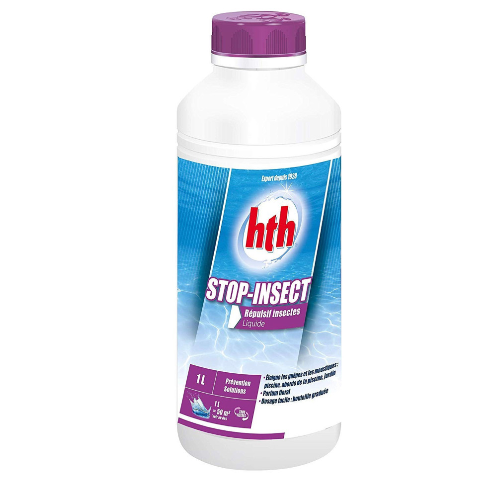 HTH Stop insect 1 Litre pour piscine et spa - HTH Produit de traitement