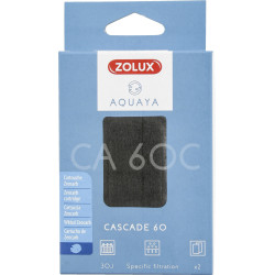 zolux Filter for corner 60 pump, CA 60 C filter zeocarb cartridge x 2. for aquarium. Filter media, accessories