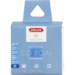 zolux Filtre pour pompe corner 80, filtre CO 80 Al mousse bleue fine x1. pour aquarium. Masses filtrantes, accessoires
