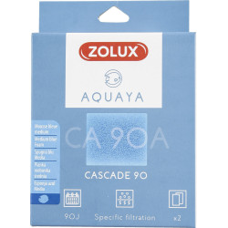 zolux Filtro per pompa a cascata 90, CA 90 A filtro blu schiuma media x2. per acquario. ZO-330205 Supporti filtranti, accessori