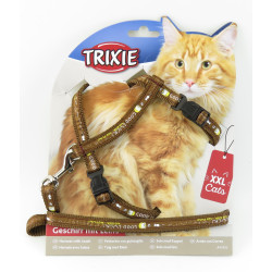 Trixie Harnais XL avec laisse pour grand chat 34-57 cm/13 mm couleur aléatoire Harnais