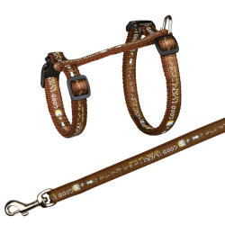 Trixie XL harness with leash for big cats. Size. 34-57 cm/13 mm. random colour. Harnais