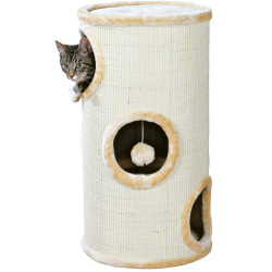 Drzewo dla kota - Wieża dla kota Samuel. ø 37 cm x 70 cm wysokości. kolor beżowy. dla kota. TR-4330 Trixie