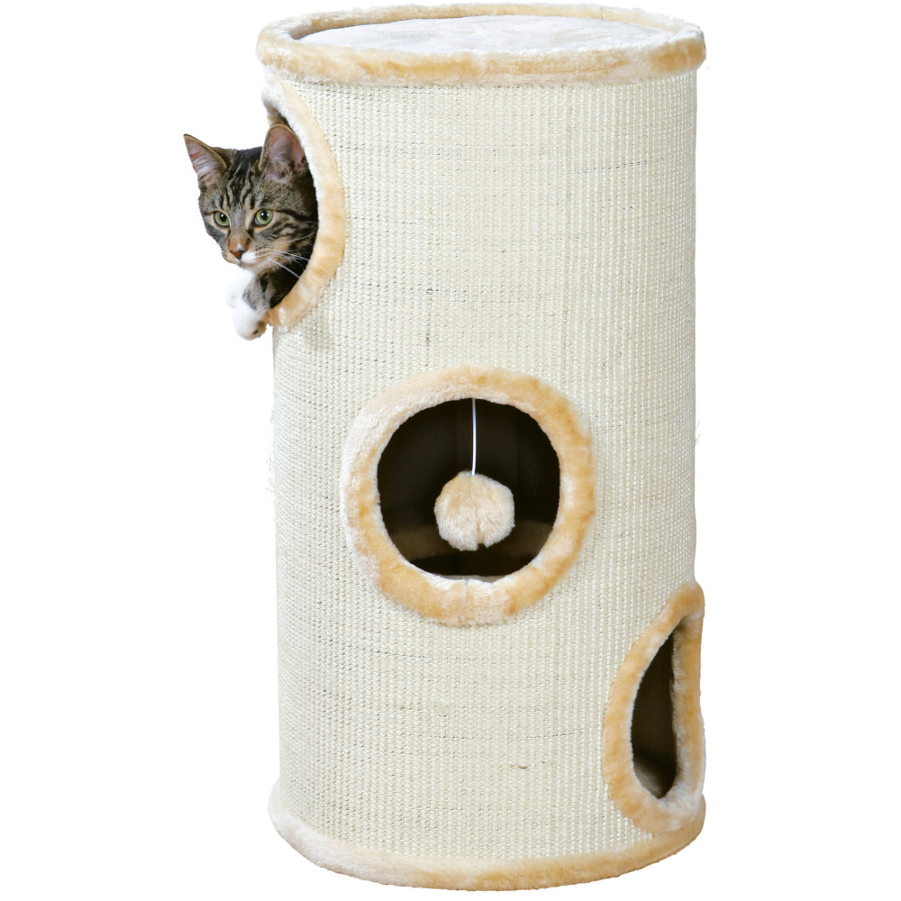 Trixie Cat Tree - Cat Tower Samuel. ø 37 cm x 70 cm di altezza. colore beige. per cat. TR-4330 Albero per gatti