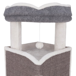 Trixie Arma tower cat tree 38 x 38 x 98 cm high in gray and white. Cat tree